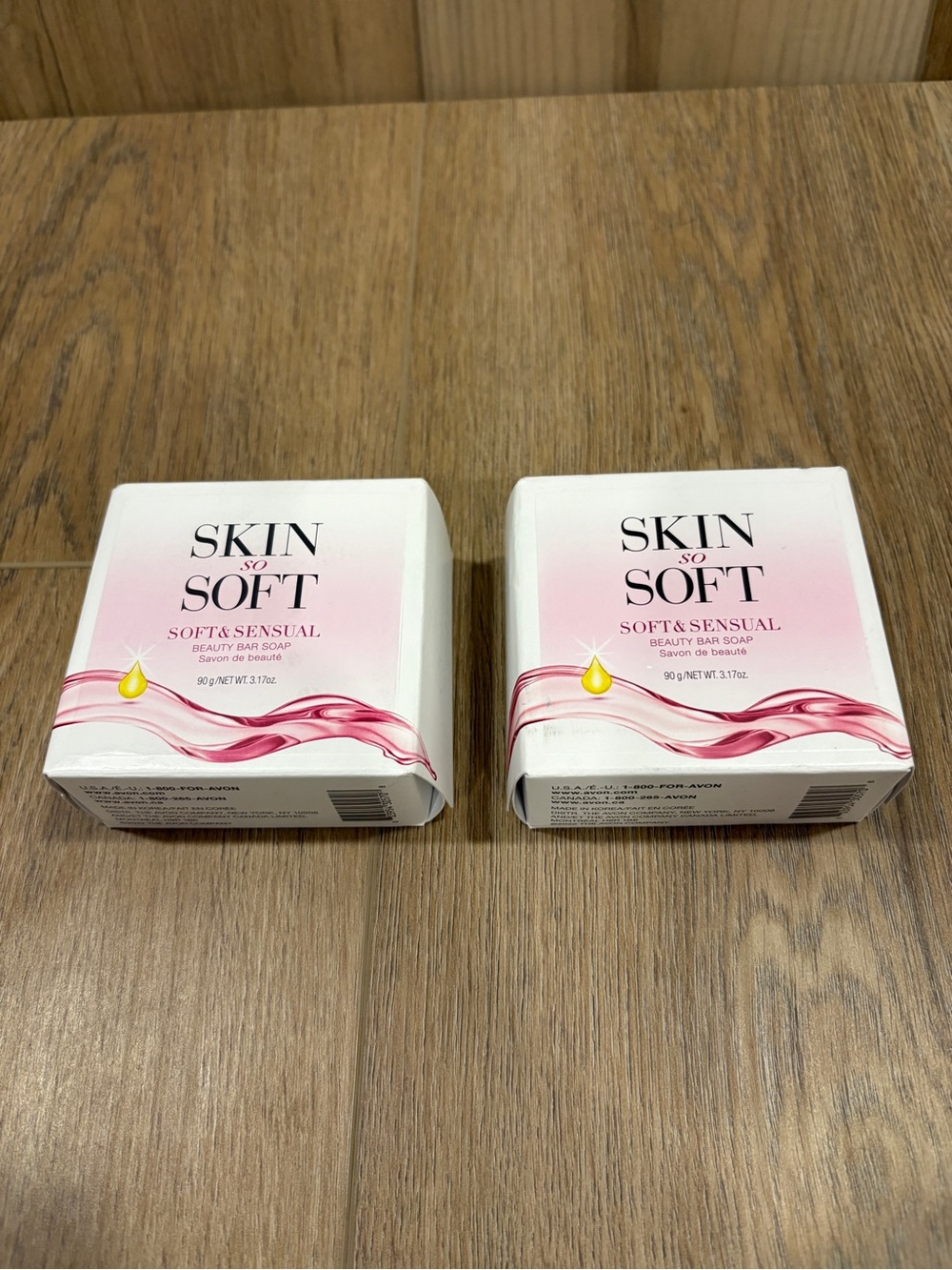 Avon Soft & Sensual Beauty Bar Soap - Pink (Pack of 2)
